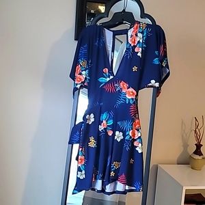 Floral navy Express Romper